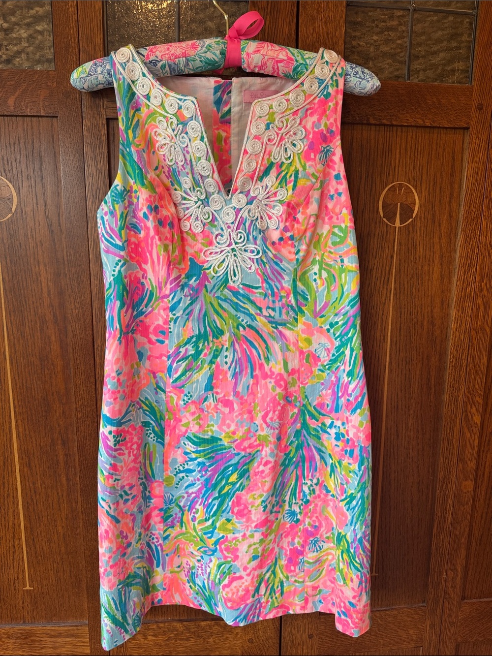 Lilly Pulitzer Gabby Shift in Fan Sea Pants Size 0, EUC